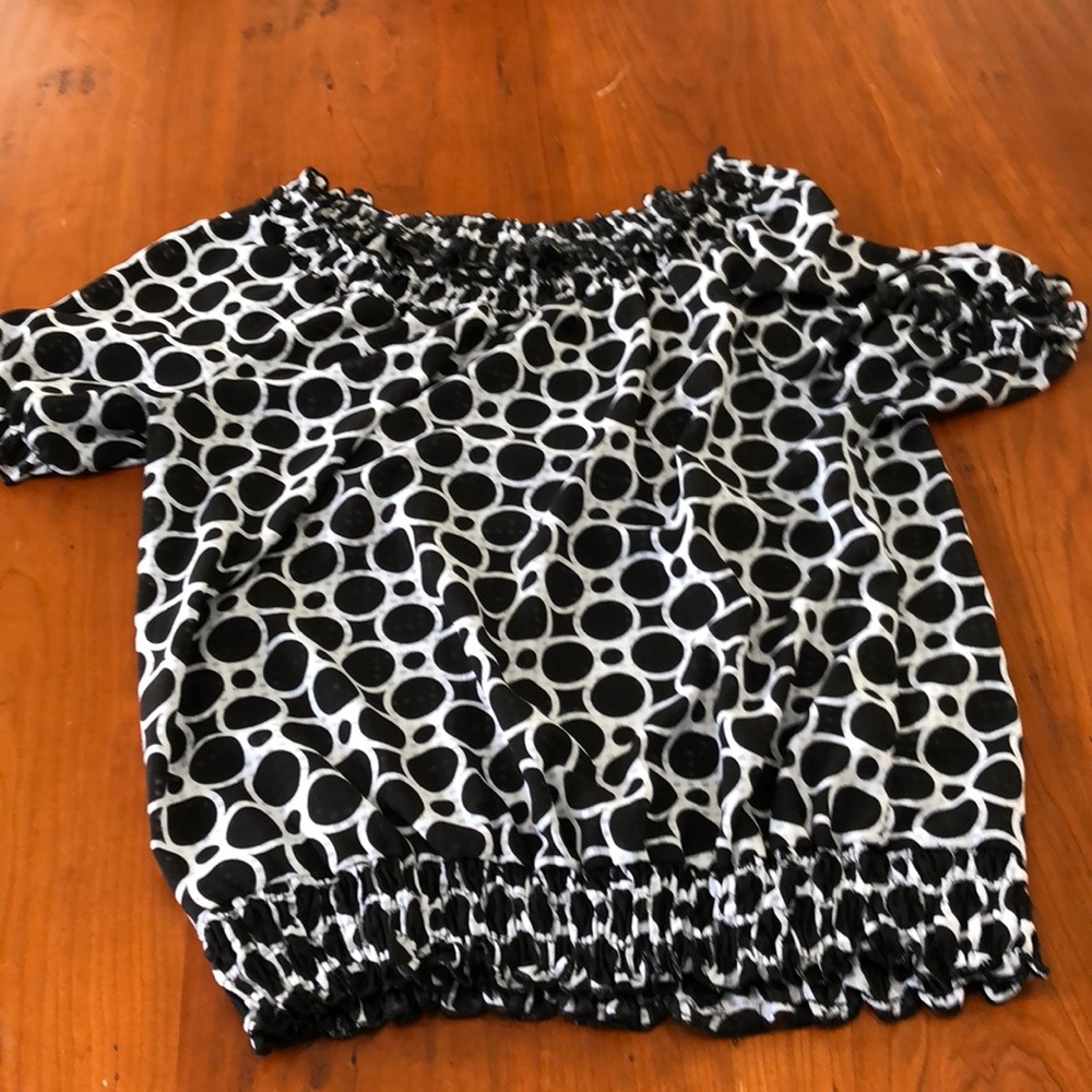 Sheer circle blouse
